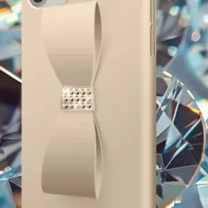 Husa White Diamonds Hama Bow 18K Swarovski Iphone 11 Pro -Gold Cel mai vândut